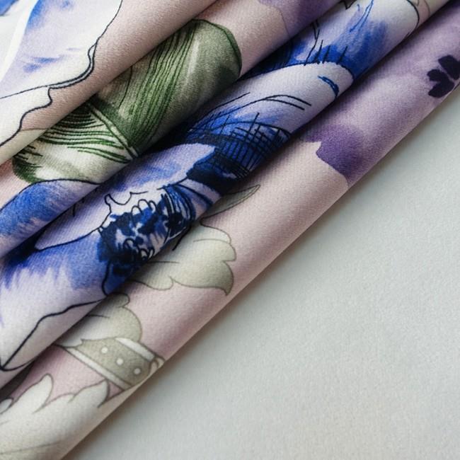 printed velvet dress fabric 3