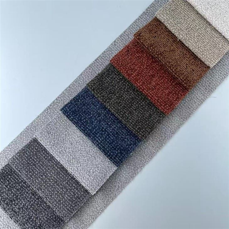 Two-Tone Woven Linen-Look Upholstery Fabric (JCAG057) factory